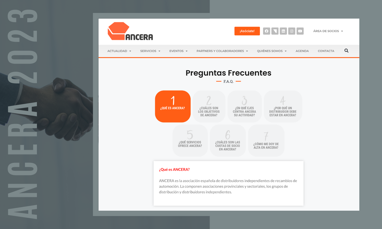 Apartado Preguntas Frecuentes ANCERA 2023